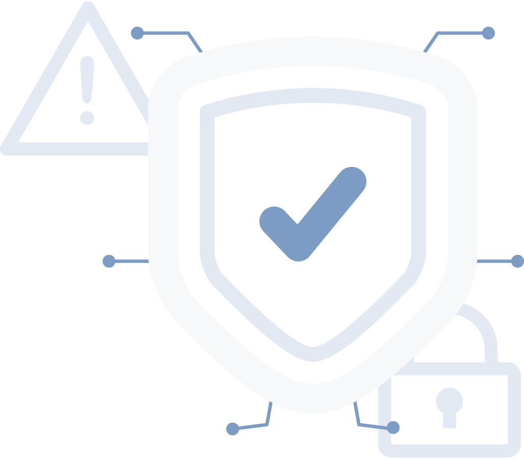 protezione dei dati e sicurezza informatica illustrazione